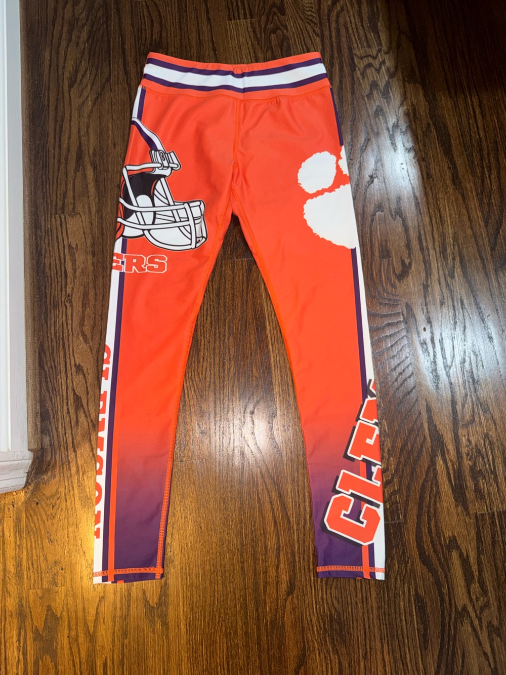 Clemson Orange Team Graphic Leggings for Women